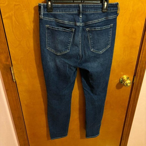 Old Navy Distressed High Rise Rockstar Super Skinny Secret Slim Pockets Jeans - Picture 10 of 14